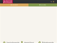Tablet Screenshot of blomsterfonden.se